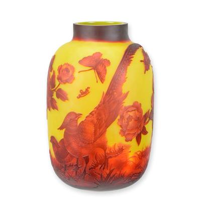 CAMEO GLAZEN VAAS 'FAZANT'