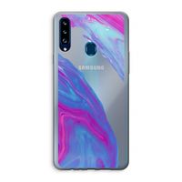 Zweverige regenboog: Samsung Galaxy A20s Transparant Hoesje