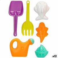 Strandspeelgoedset Colorbaby 6 Onderdelen 27 cm (12 Stuks)
