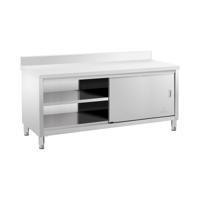 RVS werkkast - ECO - 200 x 60 cm - 600 kg - achterwand - Royal Catering RVS werkkast - ECO - 200 x 60 cm - 600 kg - achterwand - Royal Catering