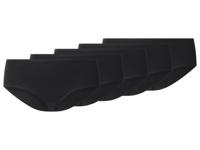 esmara Set van 5 dames hipsters - Plus size (Zwart, 3XL (56/58))