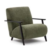 Kave Home Meghan fauteuil Groen zwart