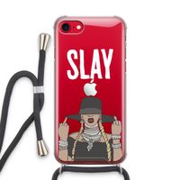 Slay All Day: iPhone SE 2020 Transparant Hoesje met koord
