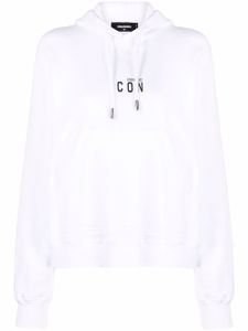 DSQUARED2 hoodie à logo imprimé - Blanc