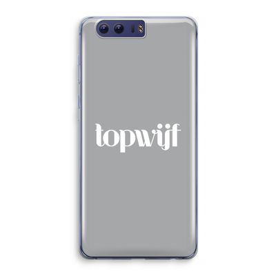 Topwijf Grijs Wit: Honor 9 Transparant Hoesje