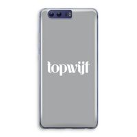 Topwijf Grijs Wit: Honor 9 Transparant Hoesje