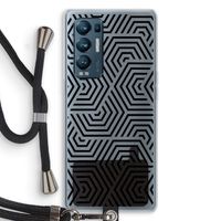 Magic pattern: Oppo Find X3 Neo Transparant Hoesje met koord