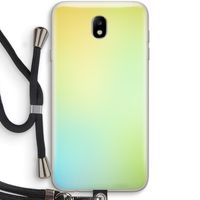 Minty mist pastel: Samsung Galaxy J7 (2017) Transparant Hoesje met koord