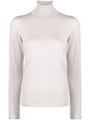 Le Tricot Perugia pull à col roulé - Gris