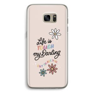 Tough Life: Samsung Galaxy S7 Edge Transparant Hoesje