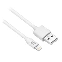 ACT AC3011 USB-A naar lightning kabel wit 1m - thumbnail