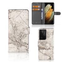 Samsung Galaxy S21 Ultra | Bookcase | Marmer Beige