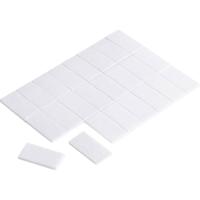 TRU COMPONENTS 1564000 Dubbelzijdige kleefpads Wit (l x b) 25 mm x 13 mm 24 stuk(s) - thumbnail