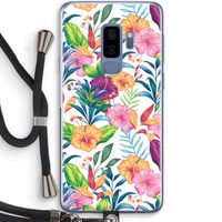 Tropisch 2: Samsung Galaxy S9 Plus Transparant Hoesje met koord