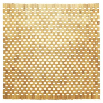 Badmat Woodblock Teak 60x60 cm Bruin