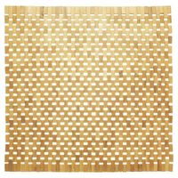 Badmat Woodblock Teak 60x60 cm Bruin - thumbnail