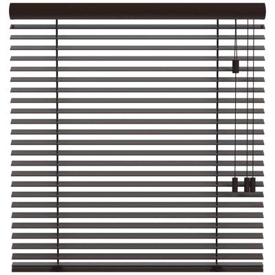 Leen Bakker - Fenstr En Jaloezie New York 50mm - Donker (30401) - Hout - Bruin - 120x10x10 Cm