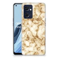 OPPO Reno 7 5G | Find X5 Lite TPU Siliconen Hoesje Marmer Goud - thumbnail