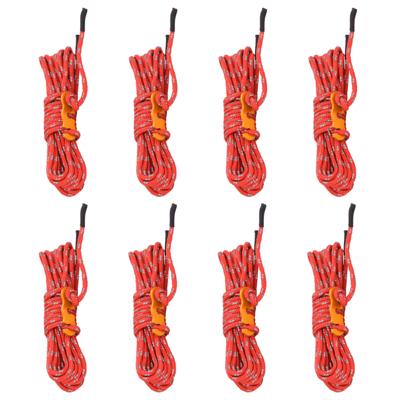 VidaXL Tentscheerlijnen met spanners 8 st reflecterend 4 m 4 mm