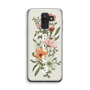 Hello bloemen: Samsung Galaxy J8 (2018) Transparant Hoesje