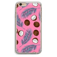 Kokosnoot roze: iPhone 6 Plus / 6S Plus Transparant Hoesje