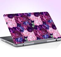 Laptop sticker rozen paars