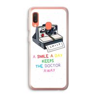 Smile: Samsung Galaxy A20e Transparant Hoesje