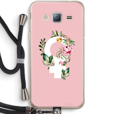Venus: Samsung Galaxy J3 (2016) Transparant Hoesje met koord