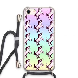 Musketon Unicorn: iPhone 7 Transparant Hoesje met koord