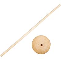 Creativ Company Stok met voet, h: 30 cm, d 6,5 cm, gatgrootte 8 mm, 5 set/ 1 doos Creativ Company Stok met voet, h: 30 cm, d 6,5 cm, gatgrootte 8 mm, 5 set/ 1 doos
