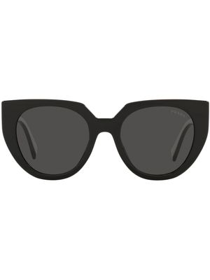 Prada Eyewear lunettes de soleil à monture papillon - Noir