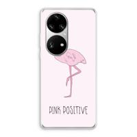 Pink positive: Huawei P50 Pro Transparant Hoesje