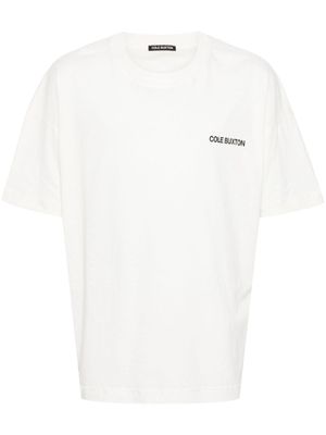 COLE BUXTON t-shirt en coton à logo imprimé - Blanc