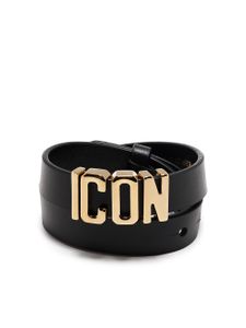 DSQUARED2 bracelet Icon multi-tours - Noir