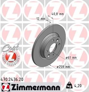 Remschijf Coat Z 470243620