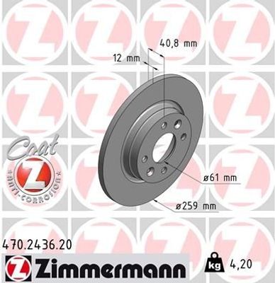 Remschijf Coat Z 470243620