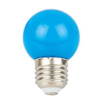 Showgear G45 E27 kunststof led-lamp voor prikkabel 1W blauw - thumbnail