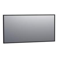 Brauer Onyx Spiegel - 140 cm - Rechthoekig - Zwart Geborsteld Frame