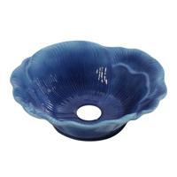 Best Design Waskom Flower 40 cm Keramiek Glanzend Blauw