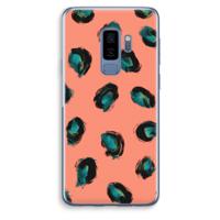 Pink Cheetah: Samsung Galaxy S9 Plus Transparant Hoesje