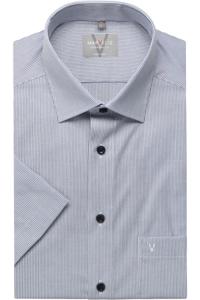 Marvelis Comfort Fit Overhemd Korte mouw marine/wit