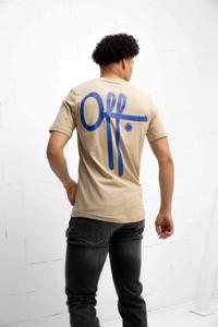 Off The Pitch Fullstop Slim Fit T-Shirt Heren Beige - Maat XS - Kleur: Beige | Soccerfanshop