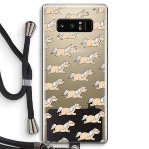 Ponys: Samsung Galaxy Note 8 Transparant Hoesje met koord