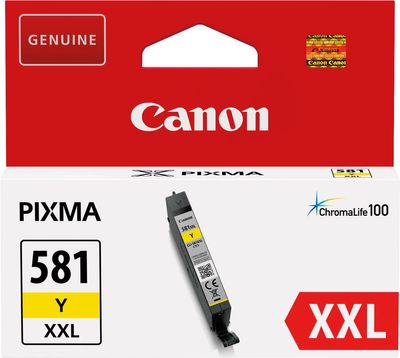Canon inktcartridge CLI-581Y XXL, 322 foto&apos;s, OEM 1997C001, geel