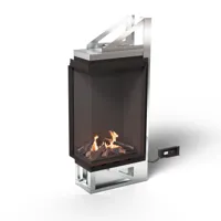 Vitro Left Corner - bio-ethanolhaard met glazen ombouw en BEV®-technologie