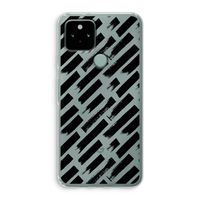 Zwarte vegen: Google Pixel 5 Transparant Hoesje