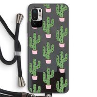 Cactus Lover: Xiaomi Redmi Note 10 5G Transparant Hoesje met koord