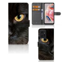 Xiaomi Redmi Note 12 4G | Telefoonhoesje | Met pasjeshouder | Zwarte Kat