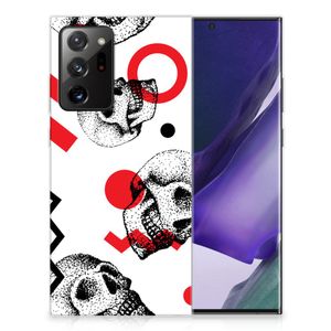 Silicone Back Case Samsung Galaxy Note20 Ultra Skull Red