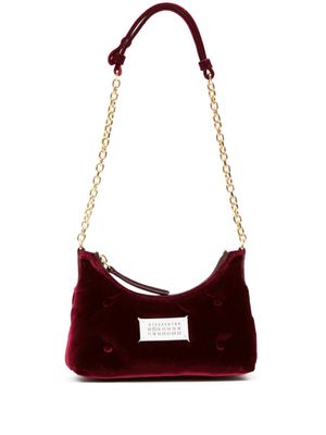 Maison Margiela mini sac porte épaule Glam Slam en velours - Rouge